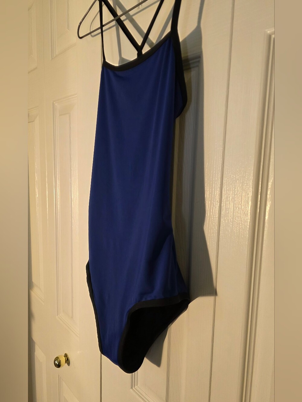 Knix Teen Classic Royal Blue One-Piece Swimsuit with Black Trim Small - Picture 6 of 12